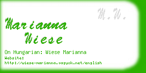 marianna wiese business card